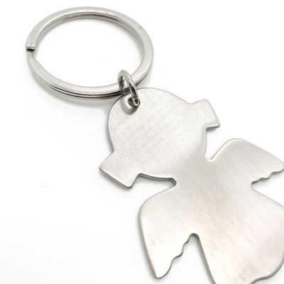 যেমন ছবি মেয়ে ধাতু জিংক খাদ Keychain Keychain ধারক সঙ্গে