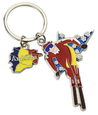 কাস্টমাইজড আকৃতি সুন্দর মেটাল Keychain প্লাস্টিক পণ্য জন্য Plated লোগো