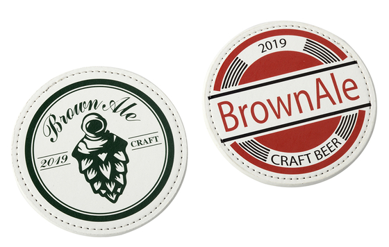 রঙিন টেবিল সেটিংয়ের জন্য মাল্টি-রঙিন কর্ক / পিইউ উপাদানগুলিতে সেট করা শোষণকারী পানীয় কোস্টার