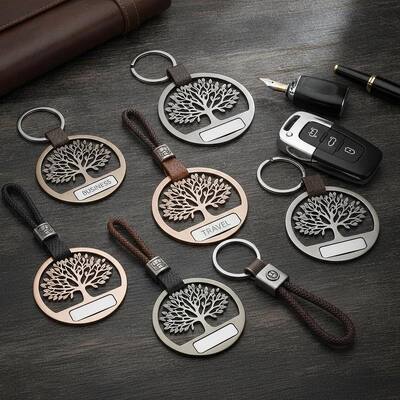 গুণ মূল সংগঠনের এবং বহন কাস্টম গাড়ী keychains সঙ্গে গাছ মোটিভ ব্যক্তিগতকৃত আড়ম্বরপূর্ণ আনুষাঙ্গিক ব্যবসা জন্য উপযুক্ত কারখানা