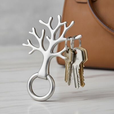 গুণ Key Organization And Carrying Metal Keychain Holder Tree Shape Perfect For Organizing Keys And Attaching To Purse Or Bag Convenient কারখানা