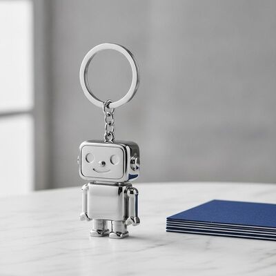 ভালো দাম উচ্চ স্থায়িত্ব মিষ্টি ধাতব কীচেইন রূপা 5 সেমি এক্স 3 সেমি টেকসই স্টাইলিশ ডিজাইন ব্যবসায়িক উপহার এবং বিপণনের জন্য আদর্শ অনলাইন